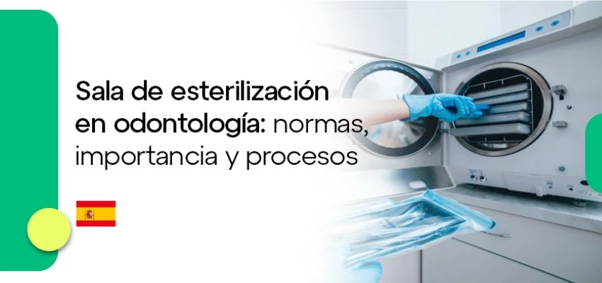 Sala de esterilización en odontología con normas y procesos correctos