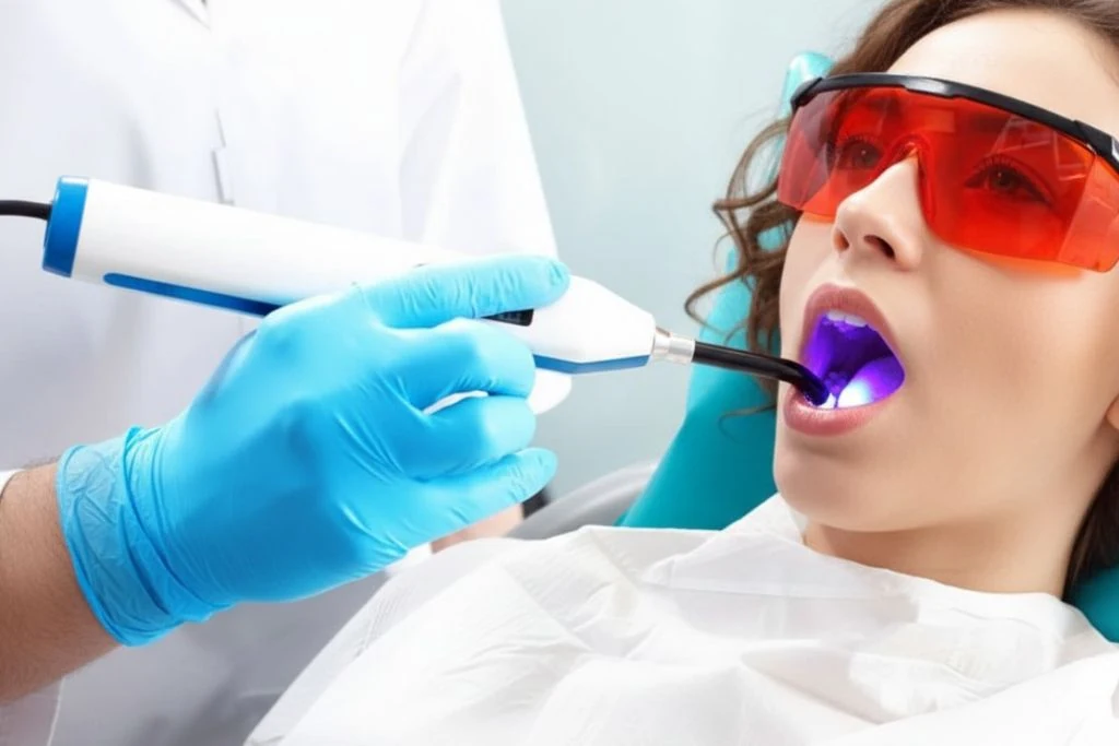 Láser dental en uso clínico